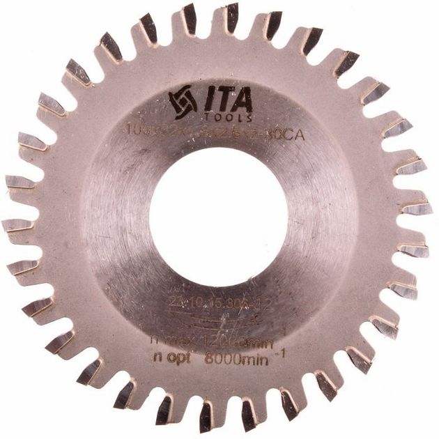 Пила PKA D=100 F=32 Z=30 K/P=2,6/2,0 зуб L негатив -10° Brandt, фото  | SNABZHENIE.com.ua