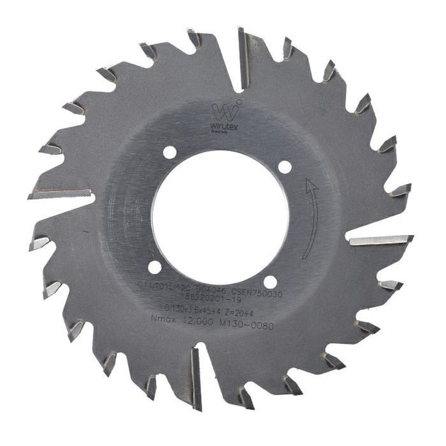 Пила PKA D=130 F=45 K/P=3,6/2,6 Z=20+4 L 30° PH:4/4,5/55 BIESSE STREAM, фото  | SNABZHENIE.com.ua