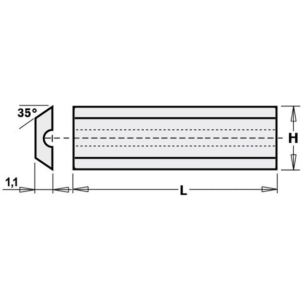 20554 Нож HM 20,0x5,5x1,1mm HC05  20554 Нож HM 20,0x5,5x1,1mm HC05