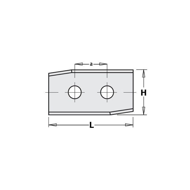 Ніж HM 30,0x12,0x1,5mm HC05 a=14,0 