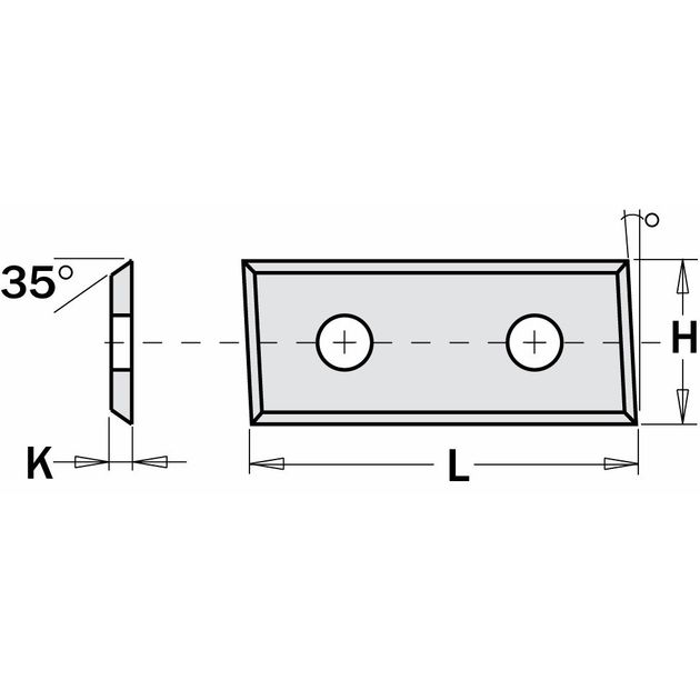 Змінний ніж 28,3x12x1,5 мм MG06 4-леза MG06 - 