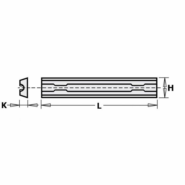 Нож HM 82,0x5,5x1,1мм HC35  Нож HM 82,0x5,5x1,1мм HC35