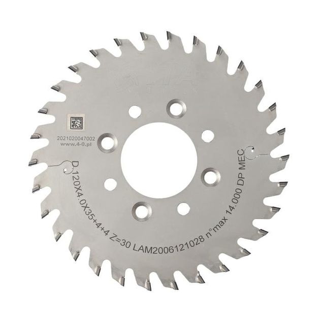 DSR. Пила D=120 F=35 Z=30 K/P=4,0/2,8 H=4 FP PH: 4/M5/50RH + 4/M5/50LH, фото  | SNABZHENIE.com.ua