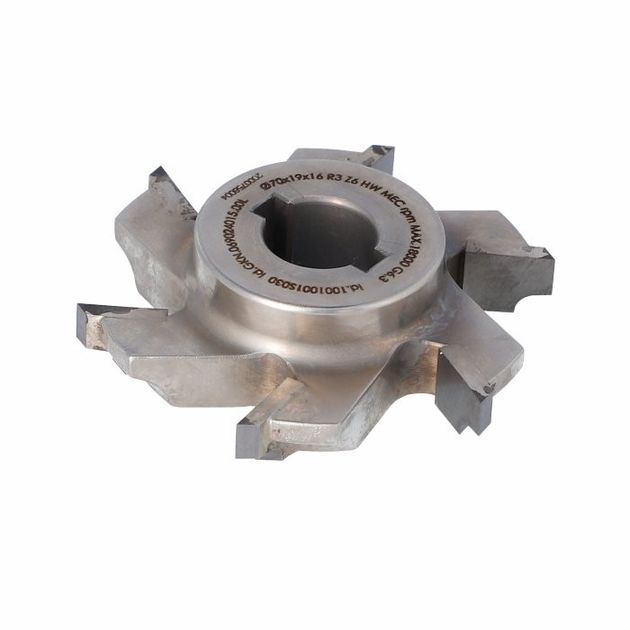 Фреза GKN насадная для кромкоклеючего верстака D=69 F=16+2CH I=10 R3 Z6 LH, фото , изображение 2 | SNABZHENIE.com.ua