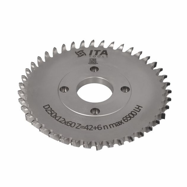 Фреза насадна Hogger COMPACT D=250 I=12 F=60+4/15/100 Z=42/6 (42) H6,0 LH S-System 160, фото  | SNABZHENIE.com.ua