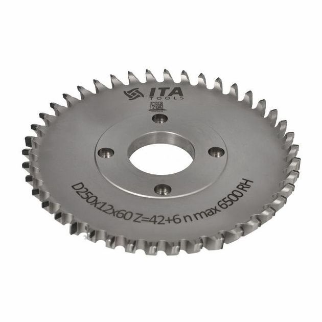 Фреза насадна Hogger COMPACT D=250 I=12 F=60+4/15/100 Z=42/6 H6,0 RH S-System 160, фото  | SNABZHENIE.com.ua