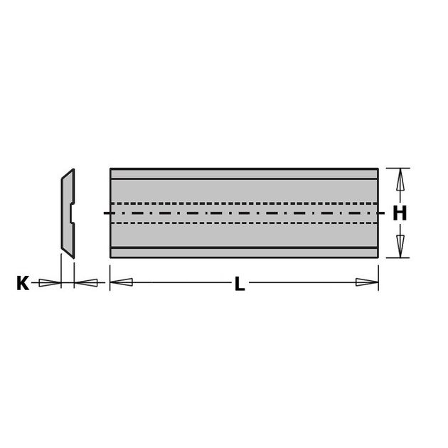 Нож Bulldozer 230,0x13,6x1,8 HSS KS8.230.01, фото , изображение 2 | SNABZHENIE.com.ua