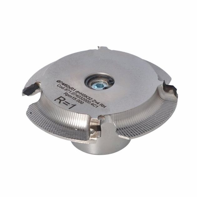 DGB. Фреза PCD D=74/62 I=R1,0/33 F=HSK32Z=4 H3,0 RH / IS, фото , изображение 6 | SNABZHENIE.com.ua