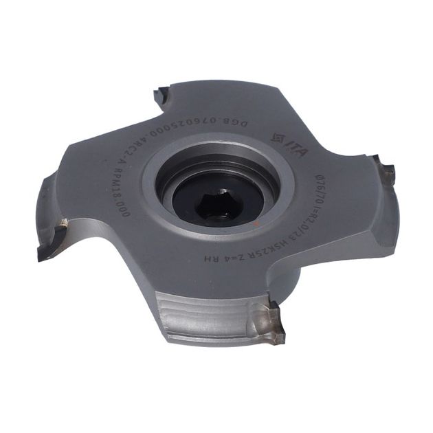 DGB. Фреза PCD D=76/70 I=R2,0/23 F=HSK25R Z=4 H3,0 RH / IS HOMAG FF/IMA, фото , изображение 6 | SNABZHENIE.com.ua