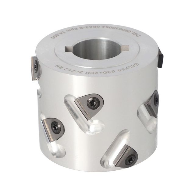 Фреза насадна DGL DIA D=80 l=54 d=30+2CH Z=2+2 (10) a30° H=3 RH без фаски / SCM, фото  | SNABZHENIE.com.ua
