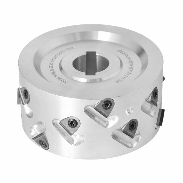 DGL Фреза насадна DIA D=125 I=44 d=30+2CH Z=3+3 (15) a45° H=3 RH верхня підфрезування / HOMAG, фото , зображення 2 | SNABZHENIE.com.ua