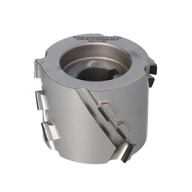 DGM. Фреза насадная D=70 I=48 d=20+2CH Z=2+2 H4,5 RH двусторонняя фаска, фото , изображение 2 | SNABZHENIE.com.ua DGM. Фреза насадная D=70 I=48 d=20+2CH Z=2+2 H4,5 RH двусторонняя фаска, фото , изображение 2 | SNABZHENIE.com.ua