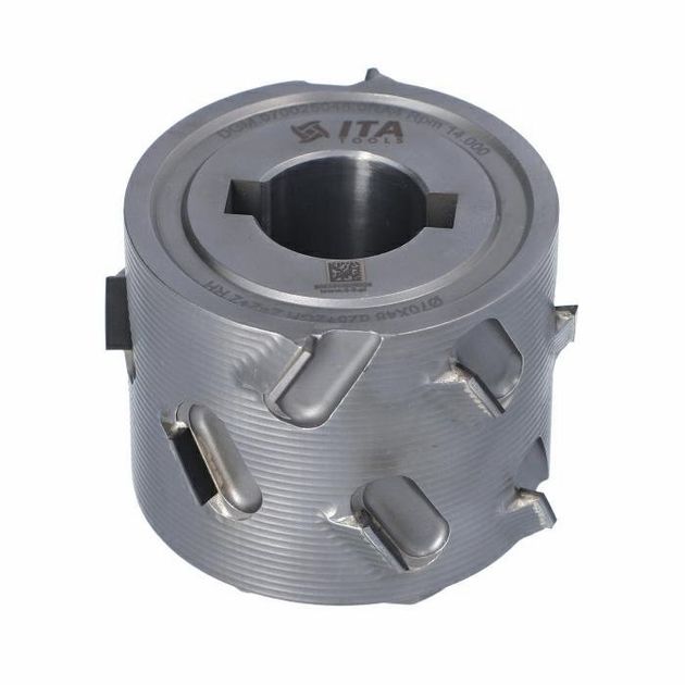 Фреза насадна DGM DIA D=70 I=48 d=25+2CH LN Z=2+2 (12) H=2,5 RH без фаски + підшипник Hebrock, фото , зображення 8 | SNABZHENIE.com.ua