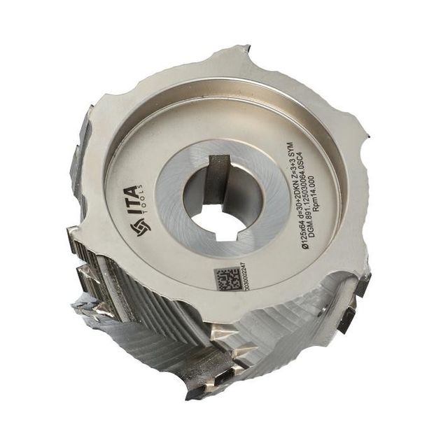 Фреза насадна DGM DIA 80 F20 I34 Z3+3 H4,5 RH двостороння фаска, фото  | SNABZHENIE.com.ua