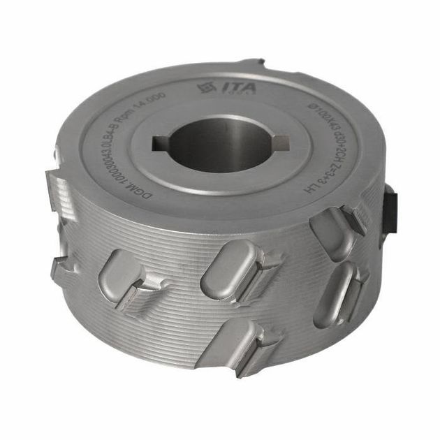 Фреза насадная DGM DIA D=100 I=43 d=30+2CH Z=3+3 (15) H4,5 LH верх. фаска, фото  | SNABZHENIE.com.ua
