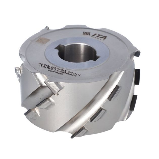 Фреза DGM насадная DIA D=100 I=48 d=30+2CH Z=3+3 (18) a45° H=4,5 LH, фото , изображение 2 | SNABZHENIE.com.ua Фреза DGM насадная DIA D=100 I=48 d=30+2CH Z=3+3 (18) a45° H=4,5 LH, фото , изображение 2 | SNABZHENIE.com.ua