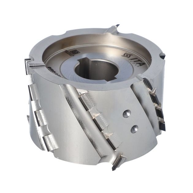 DGM. Фреза насадочная D=100 l=64 d=30+2CH Z=3+3 H=4,5 RH двусторонняя, фото , изображение 2 | SNABZHENIE.com.ua