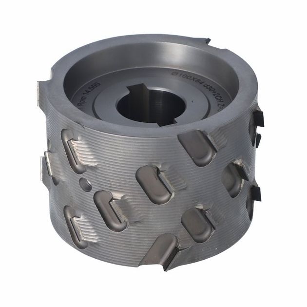 DGM. Фреза насадная D=100 l=64 d=30+2CHZ=3+3 (24) H4,5 RH, верх. фаска 11 мм + подшипник 5 мм, фото , изображение 2 | SNABZHENIE.com.ua