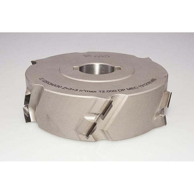 Фреза DGM насадная DIA D=125 l=34 d=30+2CH Z=3+3 H=4,5 LH без фаски, фото , изображение 4 | SNABZHENIE.com.ua