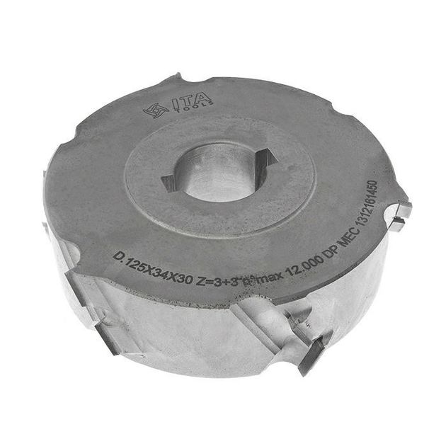 Фреза DGM насадная DIA D=125 I=34 d=30+2CH Z=3+3 H=4,5 RH без фаски, фото , изображение 2 | SNABZHENIE.com.ua Фреза DGM насадная DIA D=125 I=34 d=30+2CH Z=3+3 H=4,5 RH без фаски, фото , изображение 2 | SNABZHENIE.com.ua