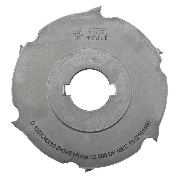 Фреза DGM насадная DIA D=125 I=34 d=30+2CH Z=3+3 H=4,5 RH без фаски, фото , изображение 6 | SNABZHENIE.com.ua Фреза DGM насадная DIA D=125 I=34 d=30+2CH Z=3+3 H=4,5 RH без фаски, фото , изображение 6 | SNABZHENIE.com.ua