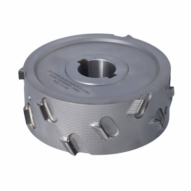 Фреза насадная DGM DIA D=125 I=43 d=30+2CH Z=3+3 (Z15) H=4,5 RH верхняя фаска, фото , изображение 6 | SNABZHENIE.com.ua