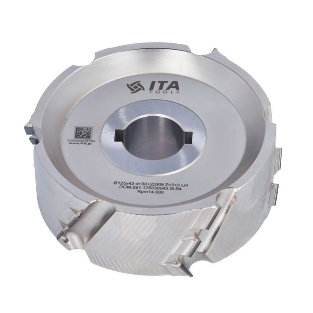 Насадна фреза DGM DIA D=125 I=48 d=30+2CH Z=3+3 (Z18) H=4,5 LH, фото  | SNABZHENIE.com.ua