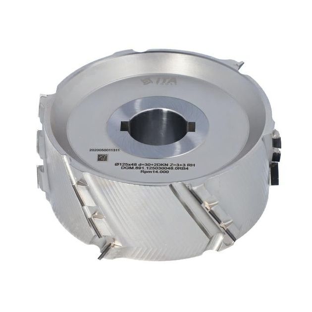 Фреза насадна DGM DIA D=125 I=48 d=30+2CH Z=3+3 (Z18) H=4,5 RH, фото  | SNABZHENIE.com.ua