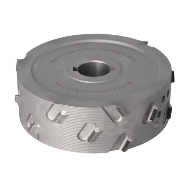 Фреза насадна DGM D=150 l=45 d=30+2CH Z=3+3 (18) H=4,5 RH без фаски, фото  | SNABZHENIE.com.ua