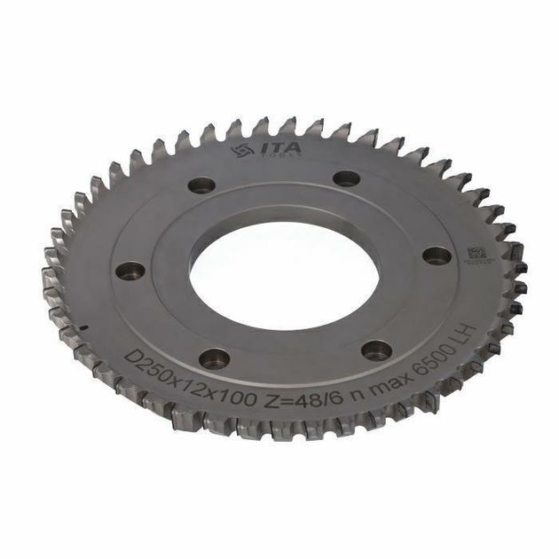 Фреза насадна Hogger COMPACT D=250 I=12 F=100+6/15/160 Z=48/6 (48) H6,0 LH, фото  | SNABZHENIE.com.ua