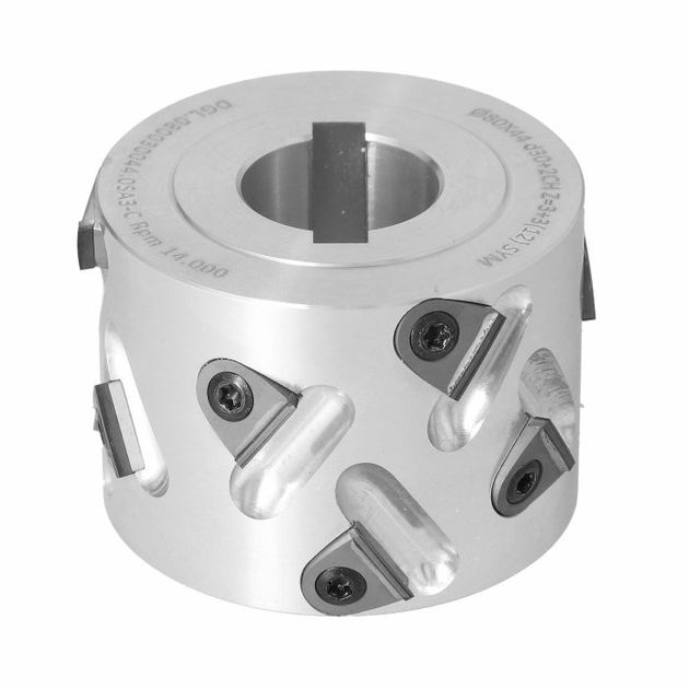 DGL Фреза насадная DIA D=80 I=44 d=30+2CH Z=3+3 (12) a30° H=3 SYM без фаски, фото , изображение 3 | SNABZHENIE.com.ua