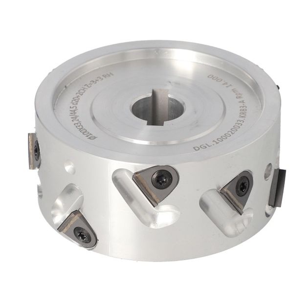 Фреза насадная D=100 I=33,24/44,5 d=20+2CH Z=3+3 (9) a30° H=3 RH 2,5 мм + пі, фото , изображение 3 | SNABZHENIE.com.ua