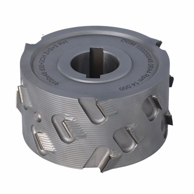 DGM Фреза DIA D=100 I=48 d=30+2CH Z=3+3 (18) H=4,5 RH без фаски, фото , изображение 3 | SNABZHENIE.com.ua