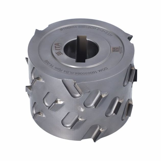 Фреза насадная D=100 l=51 d=30+2CH Z=3+3 (21) H4,5 RH 9mm SCM K360, фото , изображение 3 | SNABZHENIE.com.ua