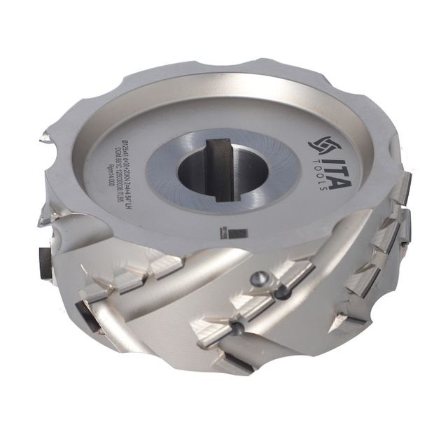 Фреза насадна DGM DIA D=125 I=38 d=30+2CHZ=4+4 (32) H=4 LH 54° верхня фаска, фото , зображення 3 | SNABZHENIE.com.ua