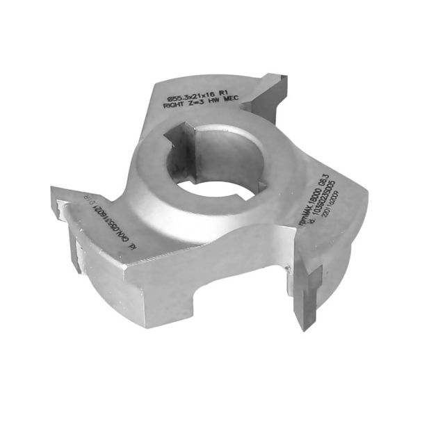 GKN. Фреза насадная LHSCM K560 K360 K260 K230 HM D=55,3 I=21 F=16+2CH Z=3 R=1 LH, фото , изображение 3 | SNABZHENIE.com.ua