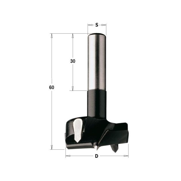 Сверло чашковое HW RH D=25 L=60 S=8 (цилиндрический хвостовик) CMT, фото  | SNABZHENIE.com.ua