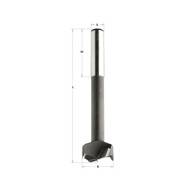 Свердло цилиндрическое HW RH D=30 L=130 S=13 (хвостовик цил.) CMT, фото  | SNABZHENIE.com.ua