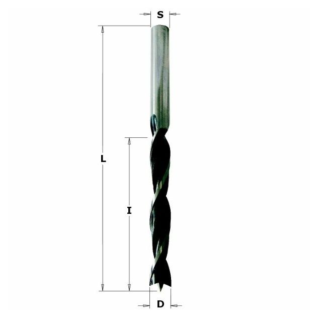 Свердло NP HS D=4 I=43 L=75 S=4 RH (циліндричний хвостовик) CMT, фото  | SNABZHENIE.com.ua