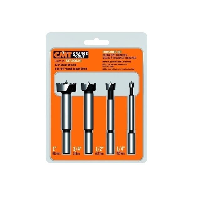 Набор чашковых сверл SP RH 4шт. D=1/4” - 1/2” - 3/4” - 1” CMT, фото  | SNABZHENIE.com.ua