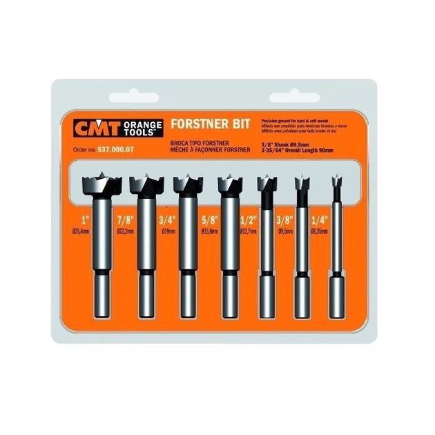 Комплект цилиндрических сверл SP RH 7 шт. D=1/4-1 S=3/8” CMT, фото  | SNABZHENIE.com.ua