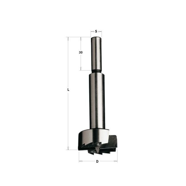 Свердло чашковое D=16 L=90 S=8 SP RH (цилиндрический хвостовик) CMT, фото  | SNABZHENIE.com.ua
