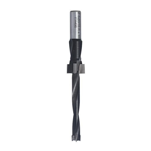 Свердло WBW D=8 D1=16 I=60 I1=30 L=15 S=10 ТИП:W RH ITA TOOLS, фото  | SNABZHENIE.com.ua