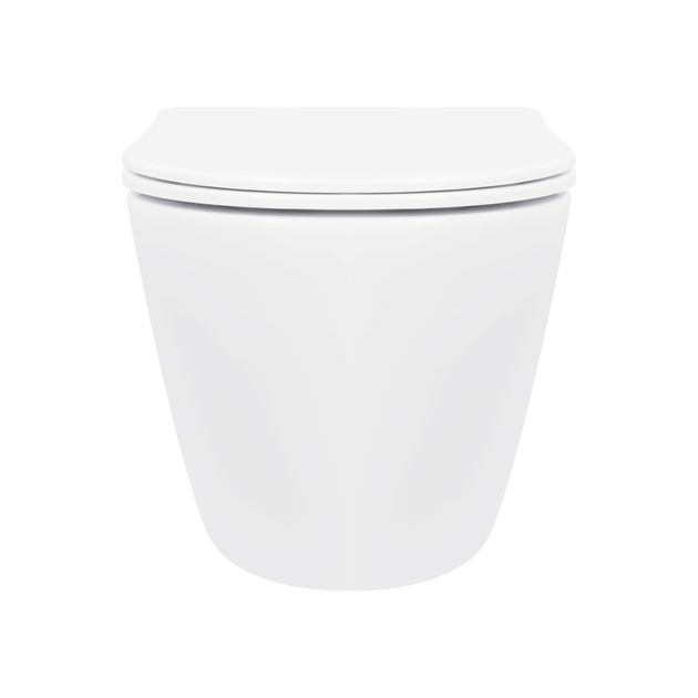 Унитаз подвесной Qtap Robin New Ultra Quiet с сиденьем с сиденьем Soft-Close  WHITE QT13332381АSW, фото , изображение 3 | SNABZHENIE.com.ua Унитаз подвесной Qtap Robin New Ultra Quiet с сиденьем с сиденьем Soft-Close  WHITE QT13332381АSW, фото , изображение 3 | SNABZHENIE.com.ua