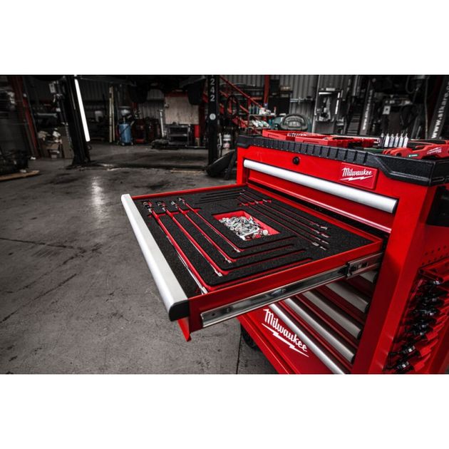 Ложемент с ключами з Т-образной ручкой и шарниром MILWAUKEE, (10шт)  (45х536х417мм) для тележек, фото , изображение 2 | SNABZHENIE.com.ua Ложемент с ключами з Т-образной ручкой и шарниром MILWAUKEE, (10шт)  (45х536х417мм) для тележек, фото , изображение 2 | SNABZHENIE.com.ua