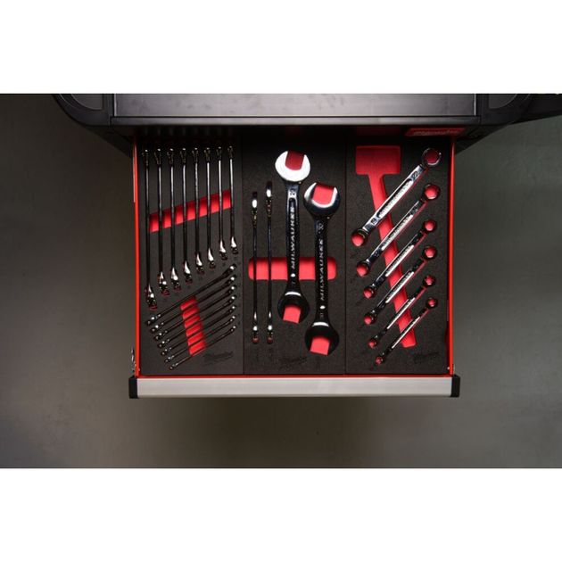 Ложемент с ключами рожкововыми MILWAUKEE (4шт) (45х178,5х417мм) для тележек, фото , изображение 3 | SNABZHENIE.com.ua Ложемент с ключами рожкововыми MILWAUKEE (4шт) (45х178,5х417мм) для тележек, фото , изображение 3 | SNABZHENIE.com.ua