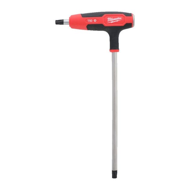 Ключ Г-образный TORX MILWAUKEE с комфортной ручкой, T50 с шаром, фото  | SNABZHENIE.com.ua