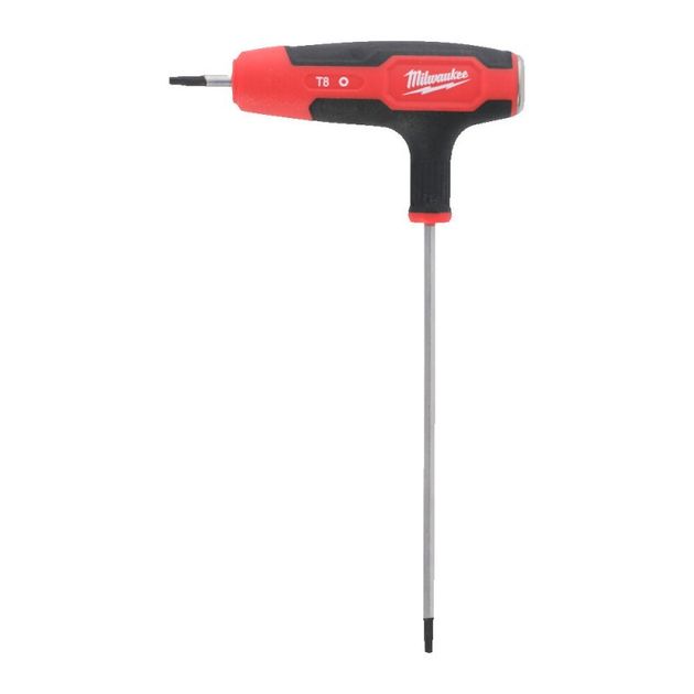 Ключ Г-образный TORX MILWAUKEE с комфортной ручкой, T8 с шаром, фото  | SNABZHENIE.com.ua