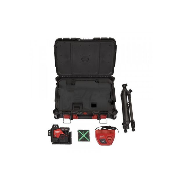 Нивелир лазерный аккумуляторный 3D MILWAUKEE, M12 3PLSKIT-401P (ЗУ+1акк.Х4Ач+оборудование+PACKOUT), фото , изображение 2 | SNABZHENIE.com.ua Нивелир лазерный аккумуляторный 3D MILWAUKEE, M12 3PLSKIT-401P (ЗУ+1акк.Х4Ач+оборудование+PACKOUT), фото , изображение 2 | SNABZHENIE.com.ua