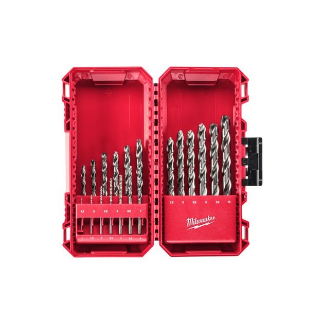 Набор сверл по металлу THUNDERWEB 19 шт (1-10 мм) HSS-G  DIN 338 MILWAUKEE PACKOUT, фото  | SNABZHENIE.com.ua